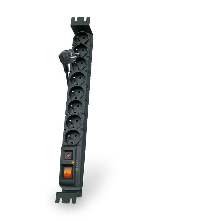 Schuko 19" 8 Way Multi-socket Adapter HSK Data W0136