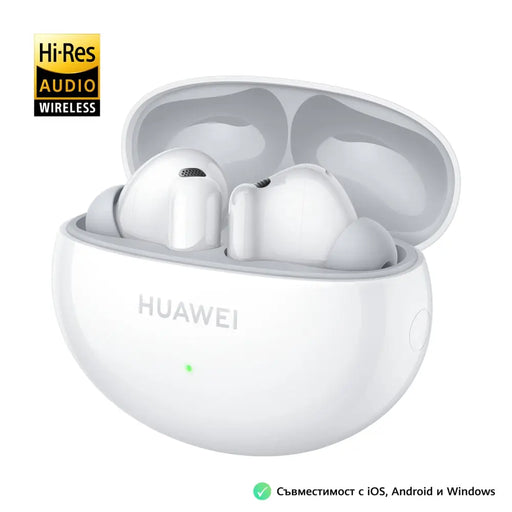 Huawei FreeBuds 6i White - Accessories<<<HUAWEI Mobile Phones<<<HUAWEI<<<PolyComp&&&Микрофони и слушалки<<<Електроника