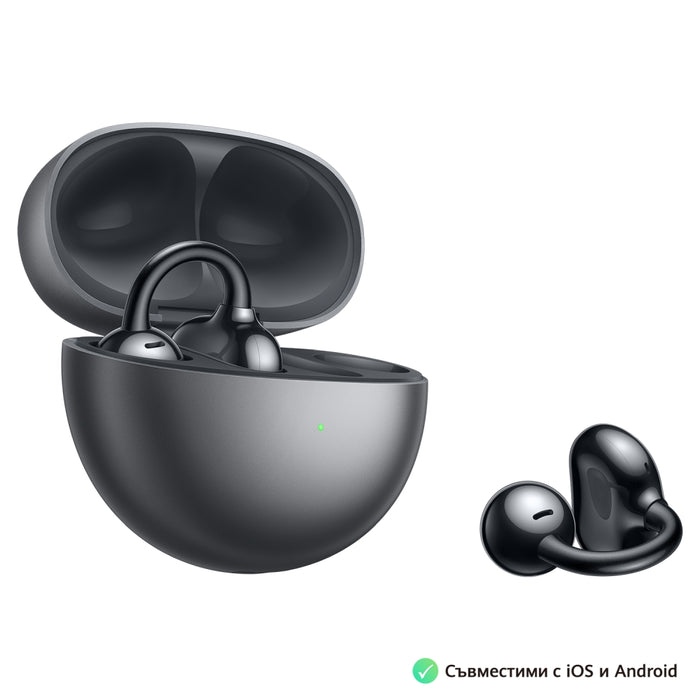 Huawei FreeClip Dove-T00 Black, Bluetooth 5.3, 20Hz - 20 KHz, 55mAh