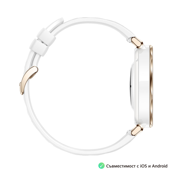 Huawei Watch GT5 Pro Jana-B29F, 1.32" Amoled 466x466, PPI 352, BT5.2, BLE/BR/EDR, 323mAh, 40-meter free diving, HUAWEI TruSense System, ECG analysis, Battery life up to 7 days, Compatible with iOS and Android devices, White Fluoroelastomer