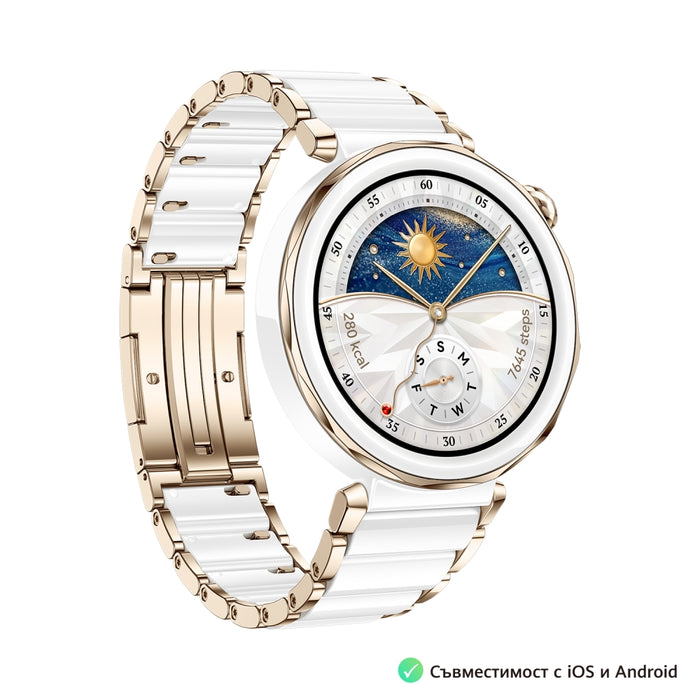Huawei Watch GT5 Pro Jana-B29C, 1.32" Amoled 466x466, PPI 352, BT5.2, BLE/BR/EDR, 323mAh, 40-meter free diving, HUAWEI TruSense System, ECG analysis, Battery life up to 7 days, Compatible with iOS and Android devices, Ceramic