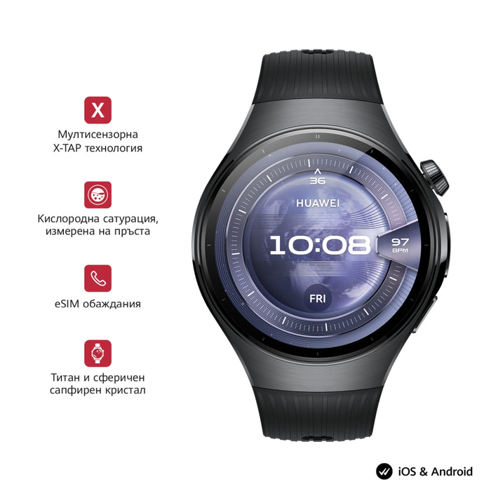 Huawei Watch 5, Rates-L19F, Black