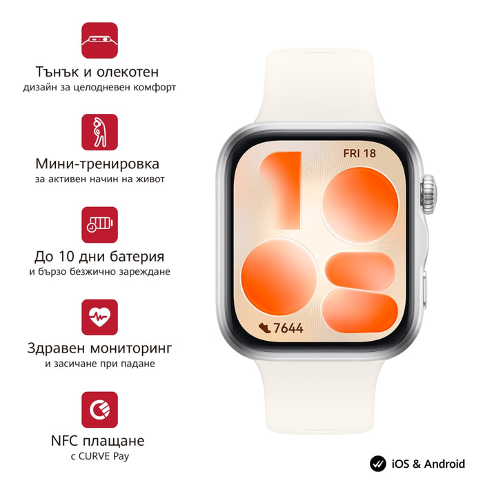 Huawei Watch Fit 5 Niki-B19F White