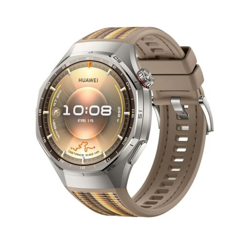 Huawei Watch GT 6 Pro 46mm with Woven Strap Silver Brown EU