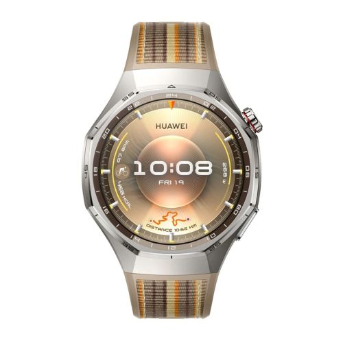 Huawei Watch GT 6 Pro 46mm with Woven Strap Silver Brown EU