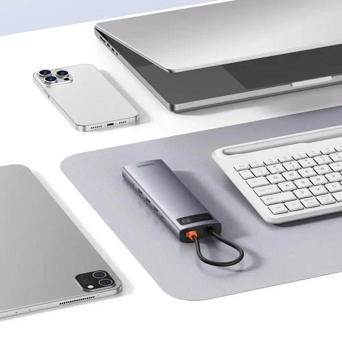 Hub 11in1 Baseus StarJoy Metal Glam Series USB-C to HDMI +VGA + 3 x USB 3.0 + USB 2.0 + USB-C PD + RJ45 + SD/TF +3,5mm