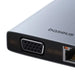 Hub 13in1 Baseus PortalJoy USB-C to HDMI + DP + VGA + C + USB + PD + RJ45 + SD/TF + 3.5mm (grey) - Hubs<<<IT