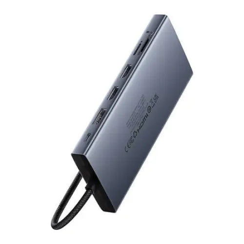 Hub 13in1 Baseus PortalJoy USB-C to HDMI + DP + VGA + C + USB + PD + RJ45 + SD/TF + 3.5mm (grey) - Hubs<<<IT