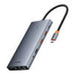 Hub 13in1 Baseus PortalJoy USB-C to HDMI + DP + VGA + C + USB + PD + RJ45 + SD/TF + 3.5mm (grey) - Hubs<<<IT