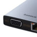 Hub 13in1 Baseus PortalJoy USB-C to HDMI + DP + VGA + C + USB + PD + RJ45 + SD/TF + 3.5mm (grey) - Hubs<<<IT