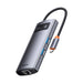 Hub 4in1 Baseus Metal Gleam Series USB-C to 3x USB 3.0 + Ethernet RJ45 - Hubs<<<IT Accessories<<<InnproXML&&&Huby
