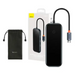 Hub 5in1 Baseus AcmeJoy series USB-C to 2xUSB 3.0 + USB 2.0 + USB-C PD + HDMI (dark grey) - Hubs<<<IT