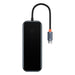 Hub 5in1 Baseus AcmeJoy series USB-C to 2xUSB 3.0 + USB 2.0 + USB-C PD + HDMI (dark grey) - Hubs<<<IT