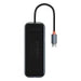 Hub 5in1 Baseus AcmeJoy series USB-C to 2xUSB 3.0 + USB 2.0 + USB-C PD + RJ45 (dark grey) - Hubs<<<IT