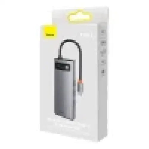 Hub 7in1 Baseus Metal Gleam Series USB-C to 3x USB 3.0 + 2x HDMI + USB-C PD + Ethernet RJ45 - Hubs<<<IT
