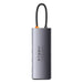 Hub 7in1 Baseus Metal Gleam Series USB-C to 3x USB 3.0 + 2x HDMI + USB-C PD + Ethernet RJ45 - Hubs<<<IT