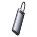 Hub 7in1 Baseus Metal Gleam Series USB-C to 3x USB 3.0 + 2x HDMI + USB-C PD + Ethernet RJ45 - Hubs<<<IT