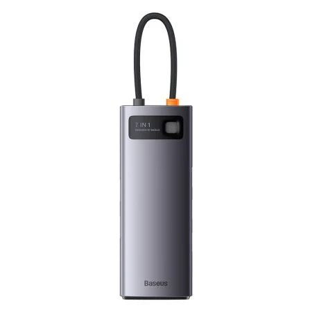 Hub 7in1 Baseus Metal Gleam Series USB-C to 3x USB 3.0 + HDMI + USB-C PD + VGA + Ethernet RJ45 - Hubs<<<IT