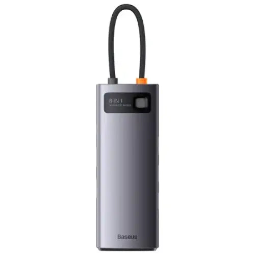 Hub 8w1 Baseus StarJoy Metal Glam Series USB-C do HDMI + 3 x USB 3.0 + USB-C PD + RJ45 + SD/TF - Hubs<<<IT