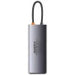 Hub 8w1 Baseus StarJoy Metal Glam Series USB-C do HDMI + 3 x USB 3.0 + USB-C PD + RJ45 + SD/TF - Hubs<<<IT