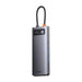 Hub 9in1 Baseus Metal Gleam Series USB-C to 2x USB 3.0 + 2x HDMI + USB 2.0 + USB-C PD + Ethernet RJ45 + microSD/SD