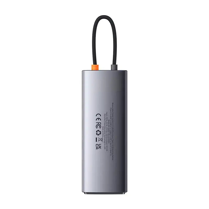 Hub 9in1 Baseus Metal Gleam Series USB-C to 2x USB 3.0 + 2x HDMI + USB 2.0 + USB-C PD + Ethernet RJ45 + microSD/SD