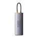 Hub 9in1 Baseus Metal Gleam Series USB-C to 2x USB 3.0 + 2x HDMI + USB 2.0 + USB-C PD + Ethernet RJ45 + microSD/SD