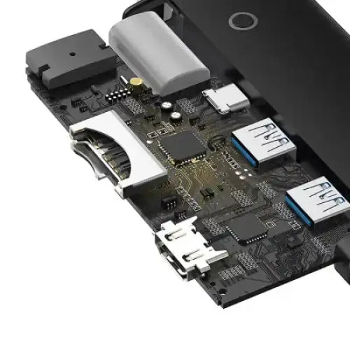 Hub Baseus OS Lite 6-Port (Type-C to HDMI + USB3.0*2 + PD + SD/TF) (black - Hubs<<<IT Accessories<<<InnproXML