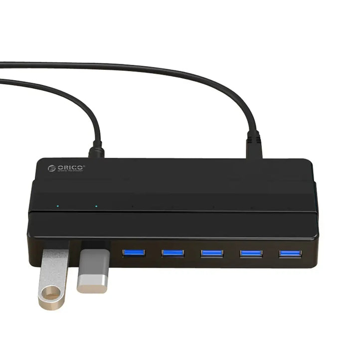 Hub Orico H7928-U3-V1 7x USB-A 3.0 - black - USB hubs<<<HurtelXML