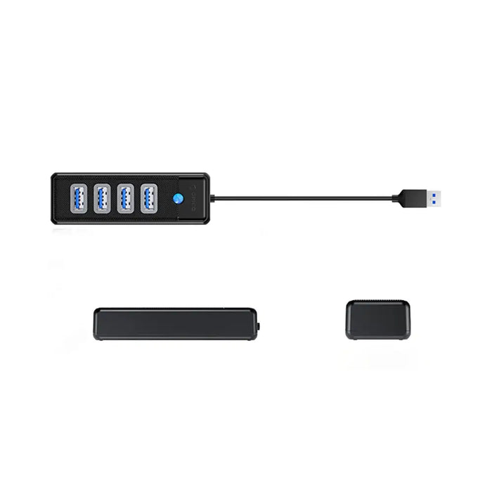 Hub Orico PW4U-U3 USB-A / 4x USB-A 3.0 - black - USB hubs<<<HurtelXML