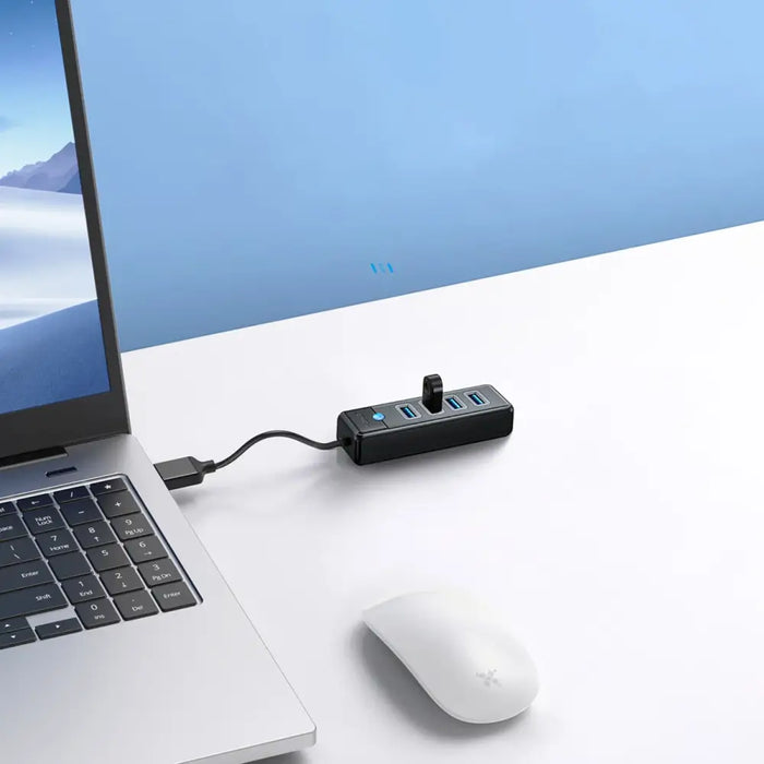 Hub Orico PW4U-U3 USB-A / 4x USB-A 3.0 - black - USB hubs<<<HurtelXML