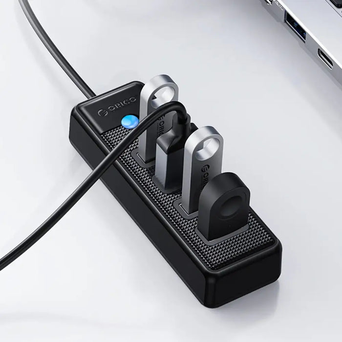 Hub Orico PW4U-U3 USB-A / 4x USB-A 3.0 - black - USB hubs<<<HurtelXML