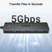 HUB Ugreen CM219 25851 with 4 USB-A 3.0 ports and USB-A 3.0 cable 15cm - black - USB hubs<<<HurtelXML