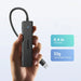 HUB Ugreen CM219 35574 with 4 USB-A 3.0 ports and USB-A 3.0 cable 1m - black - USB hubs<<<HurtelXML