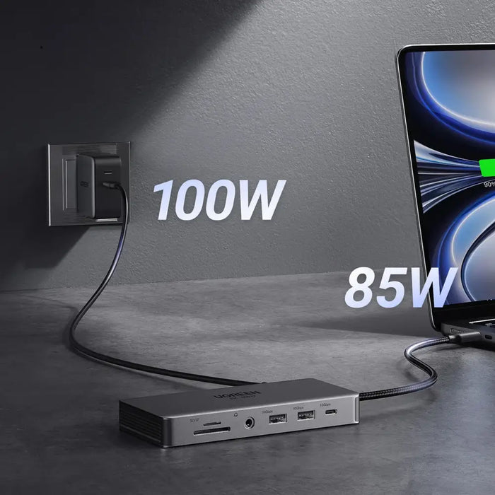 HUB Ugreen CM681 15978 13in1 USB-C - 2x USB-A 3.2 / 2x USB-A 3.0 / USB-C 3.2 / 2x HDMI / DisplayPort / RJ45 / SD and TF