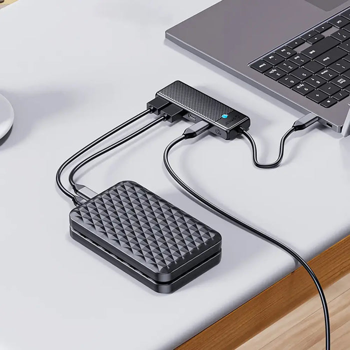 Hub USB-C Orico PAPW2AC-C3 docking station 2x USB-A 3.0 + 2x USB-C 3.0 - black - USB hubs<<<HurtelXML