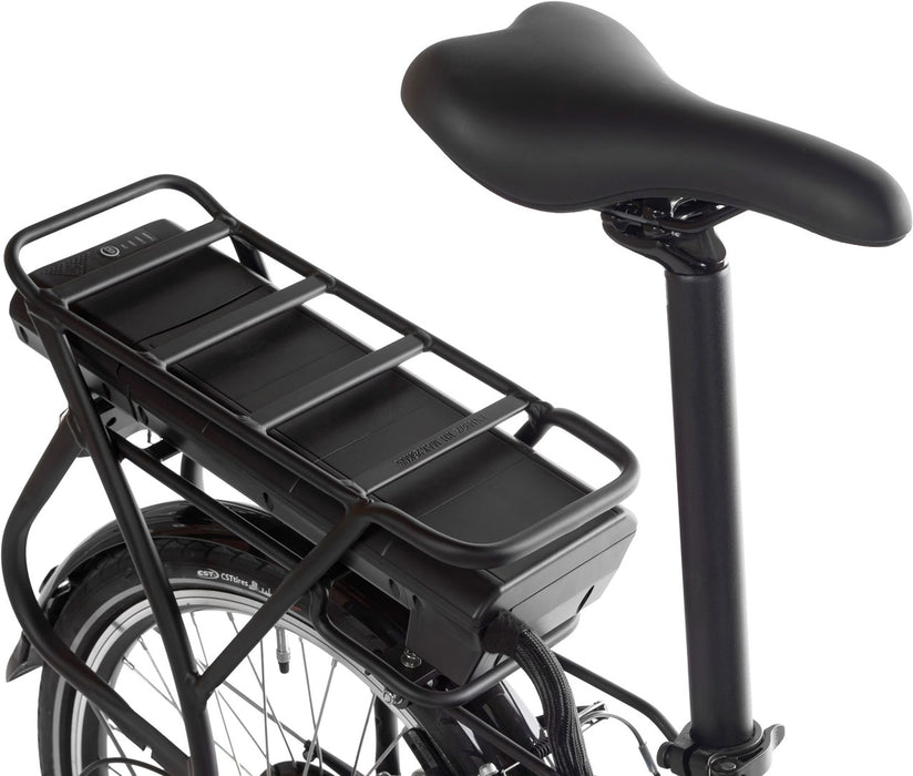 Snapp City-E folding electric bicycle, blue