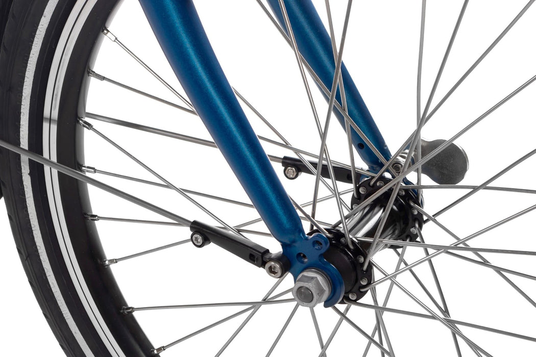 Snapp City-E folding electric bicycle, blue