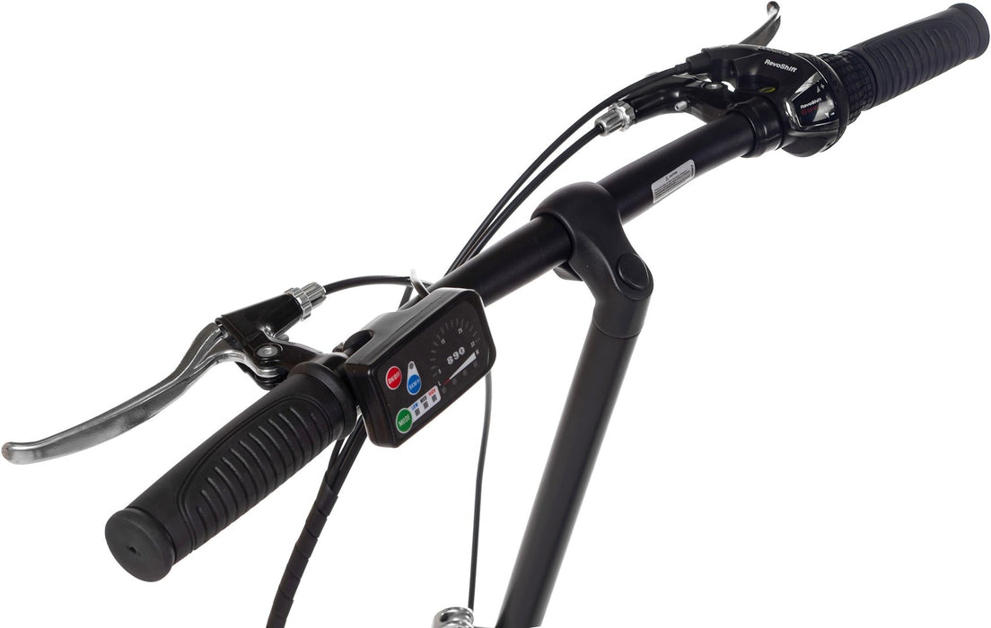 Snapp City-E folding electric bicycle, blue