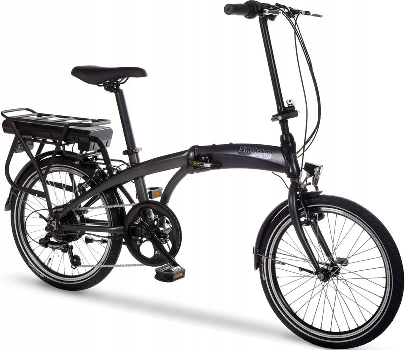 Snapp City-E Graphite folding electric bicycle