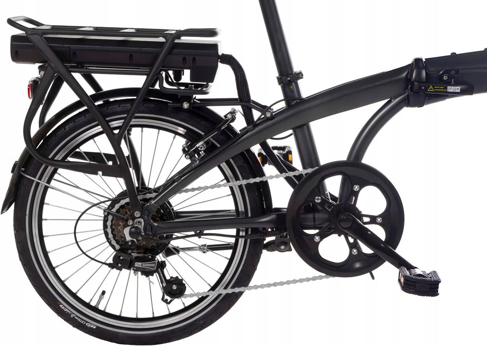 Snapp City-E Graphite folding electric bicycle