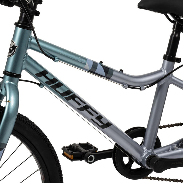 Huffy Literide Alu 20” bike, silver and turquoise (23005W)
