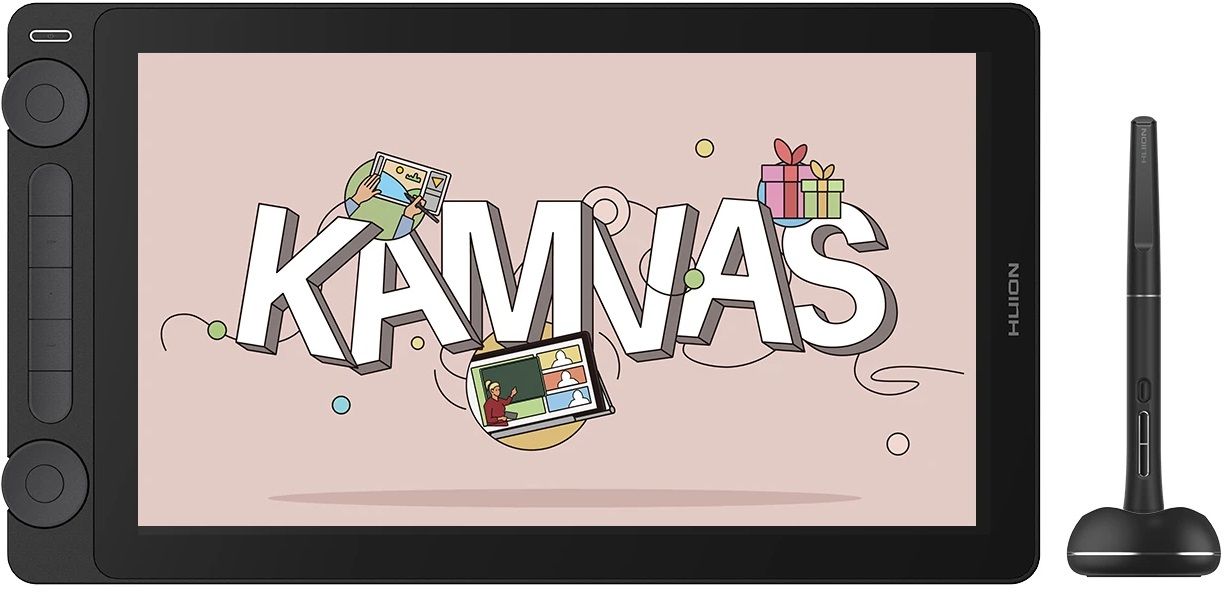 Graphic display tablet HUION Kamvas 13, 5080 LPI, Black