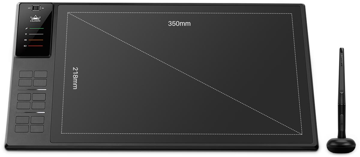 Graphics tablet HUION Inspiroy WH1409 V2, WiFi 2.4Ghz
