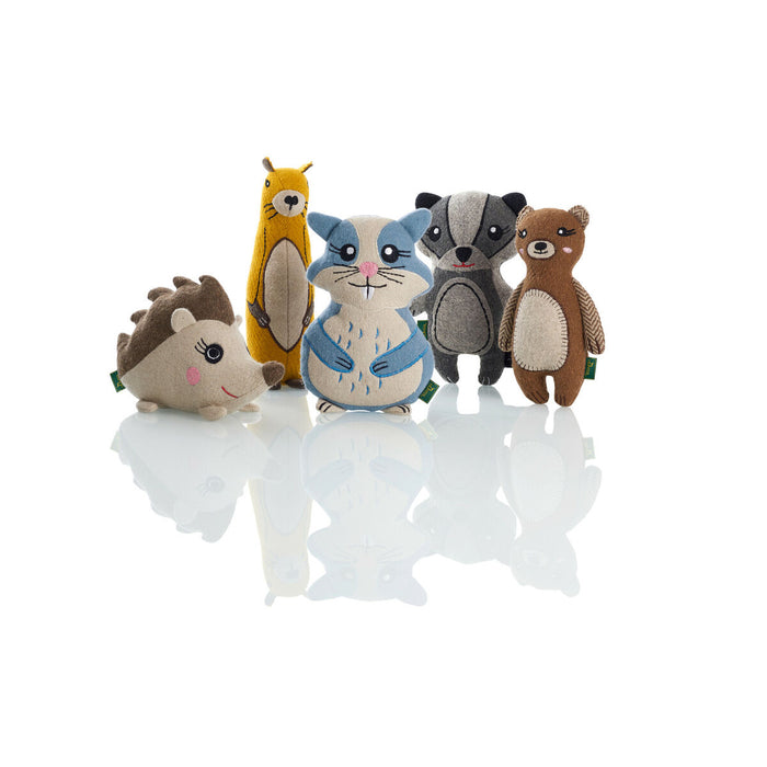 Soft toy for dogs Hunter Yellow Cotton 100 % Recycled Marmot 20 cm