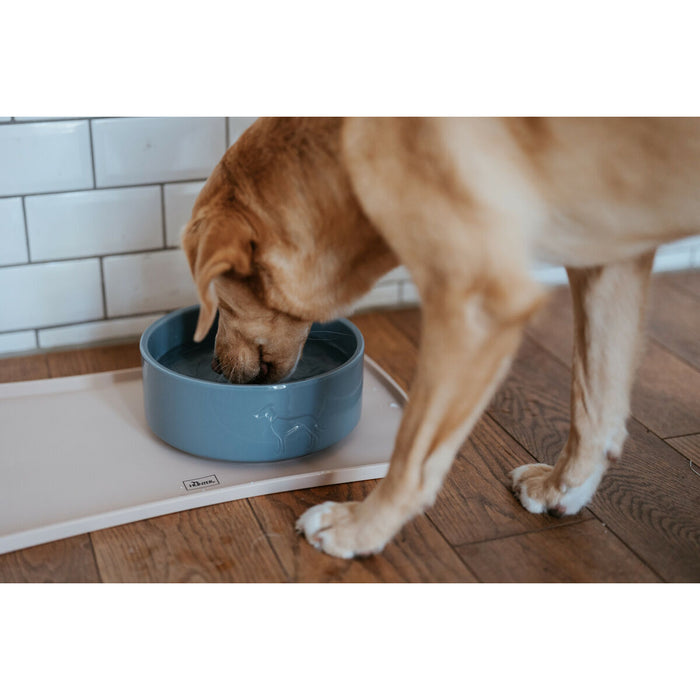 Dog Feeder Hunter OSBY GLAZED Blue Ceramic 2,5 L