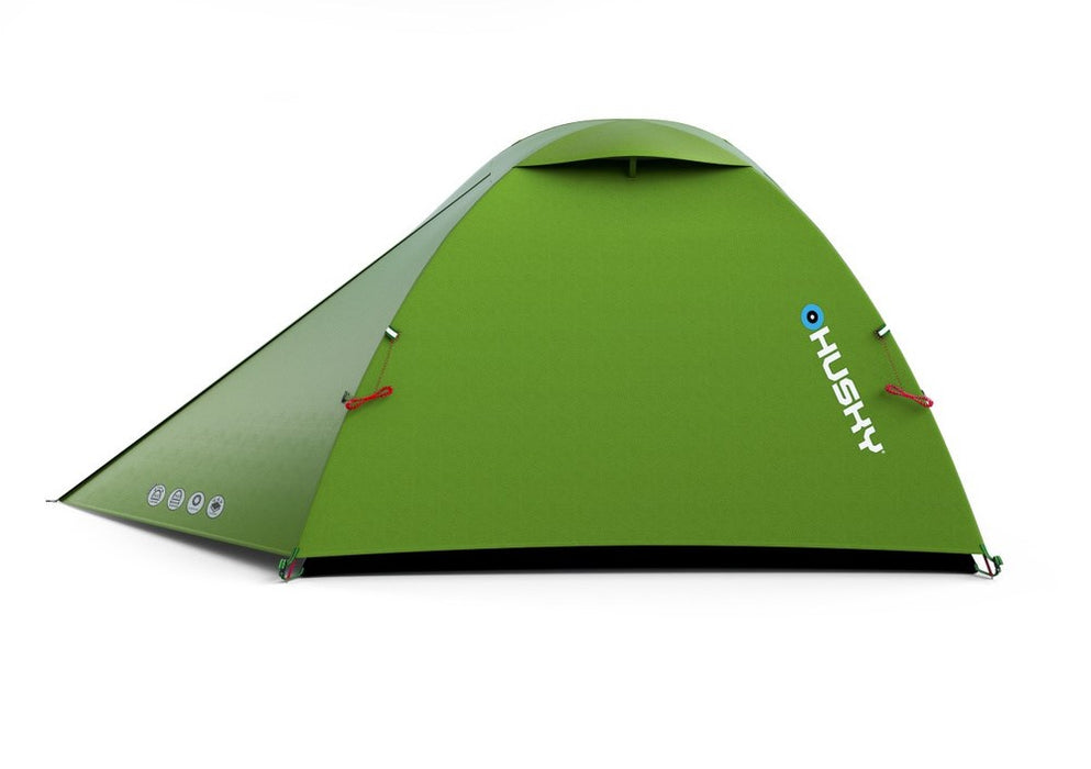 Husky SAWAJ 2 two-person trekking tent, 215 × 230 × 120 cm, 2.2 kg, green