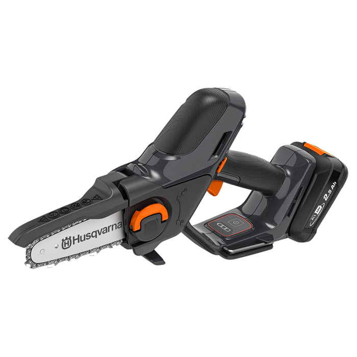 BATTERY MINI CHAIN SAW HUSQVARNA ASPIRE P5-P4A KIT 18 V, NUMBER OF BATTERIES 1, 2.50 Ah, BAR LENGTH 13.00 cm, BAR LENGTH 12.00 cm