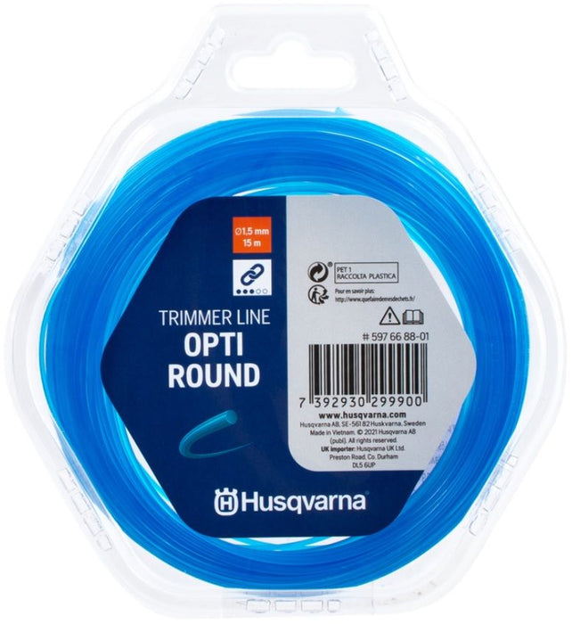 CORD FOR MOWING 1.5 MM X 15 M HUSQVARNA OPTI ROUND