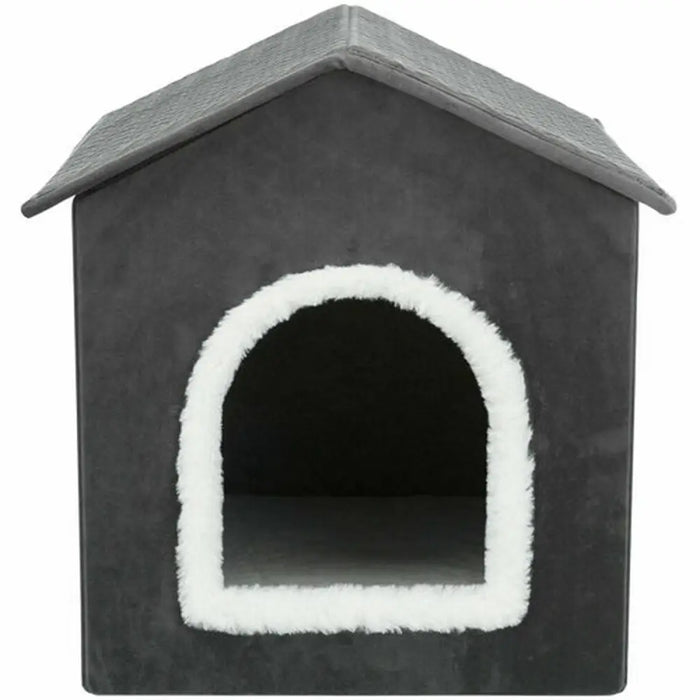 Hut Trixie Livia White Dark grey 38 × 41 × 44 cm - Домашни Животни<<<Дом Градина<<<BigBuy&&&Къщички и легълца<<<Домашни